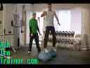 Dual BOSU 180 Jump Squats