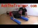 Dual Foam Roll Pushups