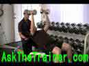 Incline Dumbbell Close Grip Triceps Press