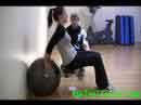 Stability Ball Triceps Dips