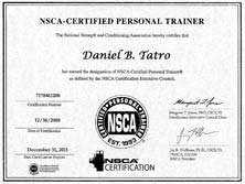 Dan Tatro NSCA CPT