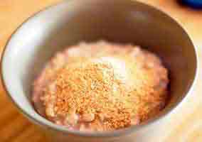 Ground Flax in Oatmeal