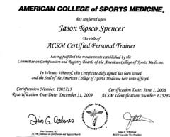 Jason Spencer ACSM CPT