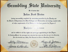 Julian Brown BS Grambling