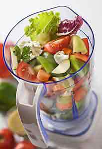 Vegetables in Blender