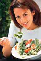 Women Eating Healthy Food