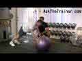 Stability Ball Advanced Plank