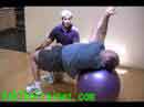 stability ball russian twist