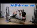 Total Gym Lying Front Raises