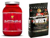 BSN Syntha 6 and Optimum Whey Protein Powder