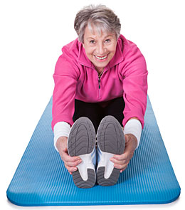 senior woman exercising