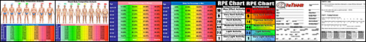 Personal Trainer Forms and Charts - Body Fat, RPE, Assessment, Consultation