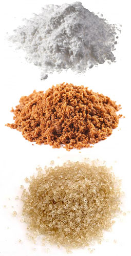 different types of sugar