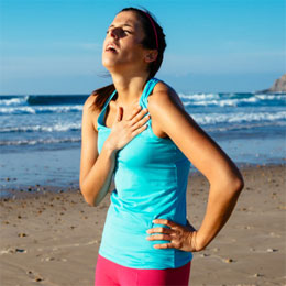 improper beathing during exercise