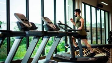 man on treadmill