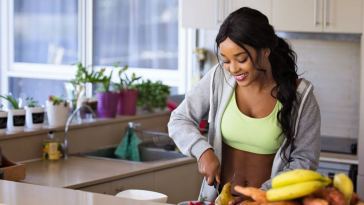 woman cooking