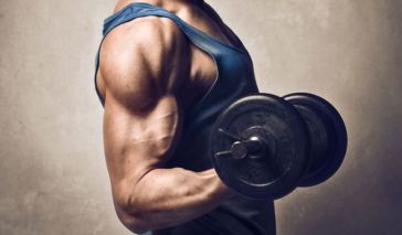 dumbbell curl free weight exercise