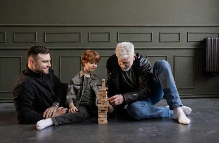 men with kid