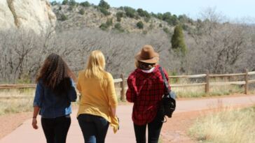 friends walking outdoors