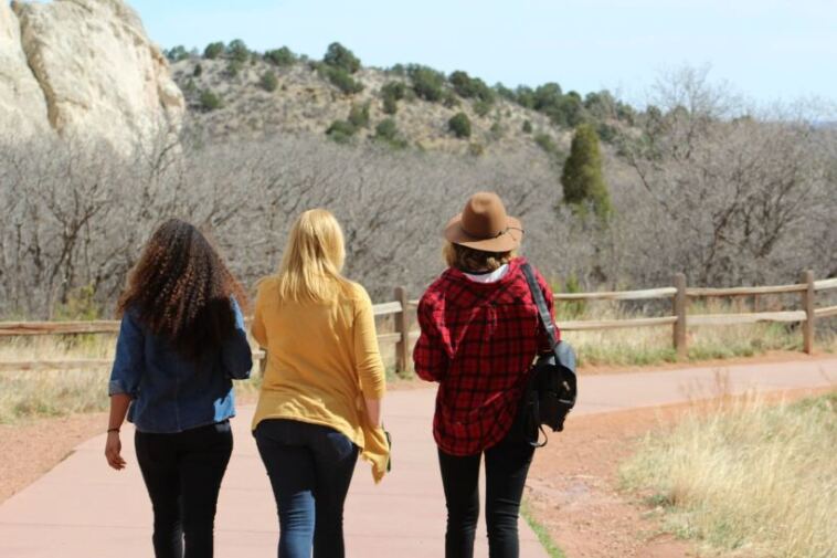 friends walking outdoors