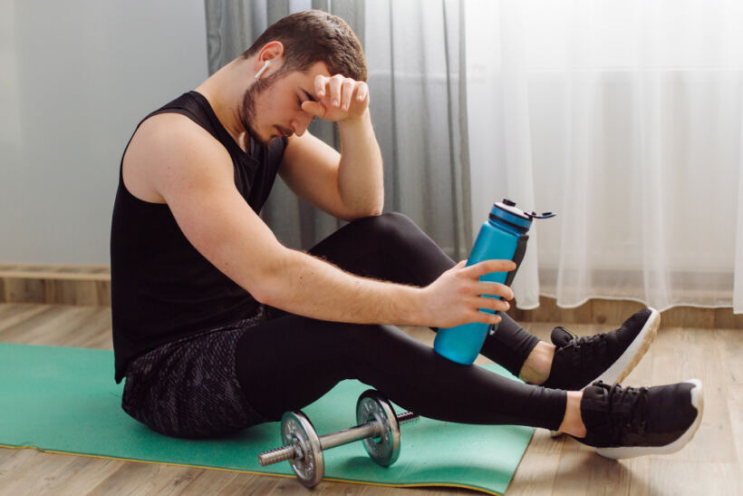 man working out