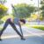fit woman exercising outdoors